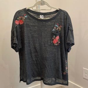 Akemi + kin embroidered floral top